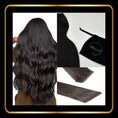 Load image into Gallery viewer, 24 Inch Straight Invisible Tape-In Hair Extensions 50g 20 pieces(Natural Black #1B)