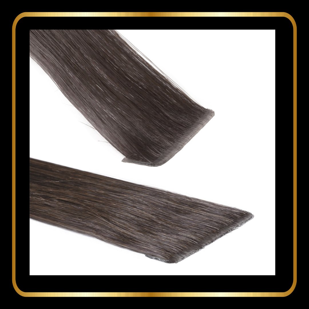 24 Inch Straight Invisible Tape-In Hair Extensions 50g 20 pieces - novadonna.ae