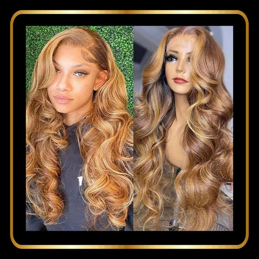 Body Wave 13x4 Lace Frontal Human Hair Wig, 180% Density Pre-Plucked with Baby Hair - novadonna.ae