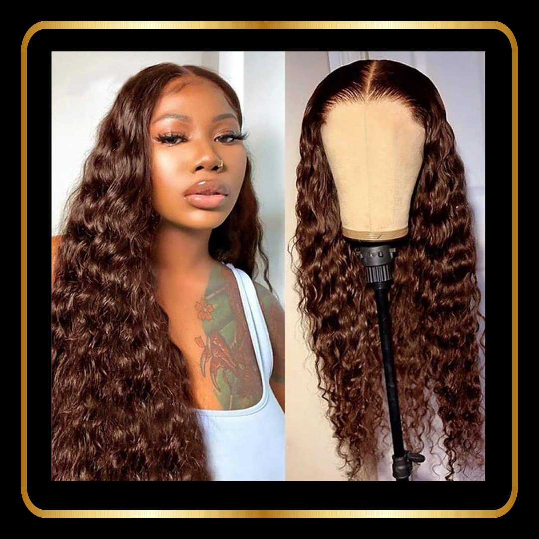 Curly 13x4 Lace Front Human Hair Wig 180% Density Pre Plucked Hairline with Baby Hair - novadonna.ae