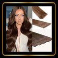 Load image into Gallery viewer, 24 Inch Straight Invisible Tape-In Hair Extensions 50g 20 pieces(Chocolate Brown #4)
